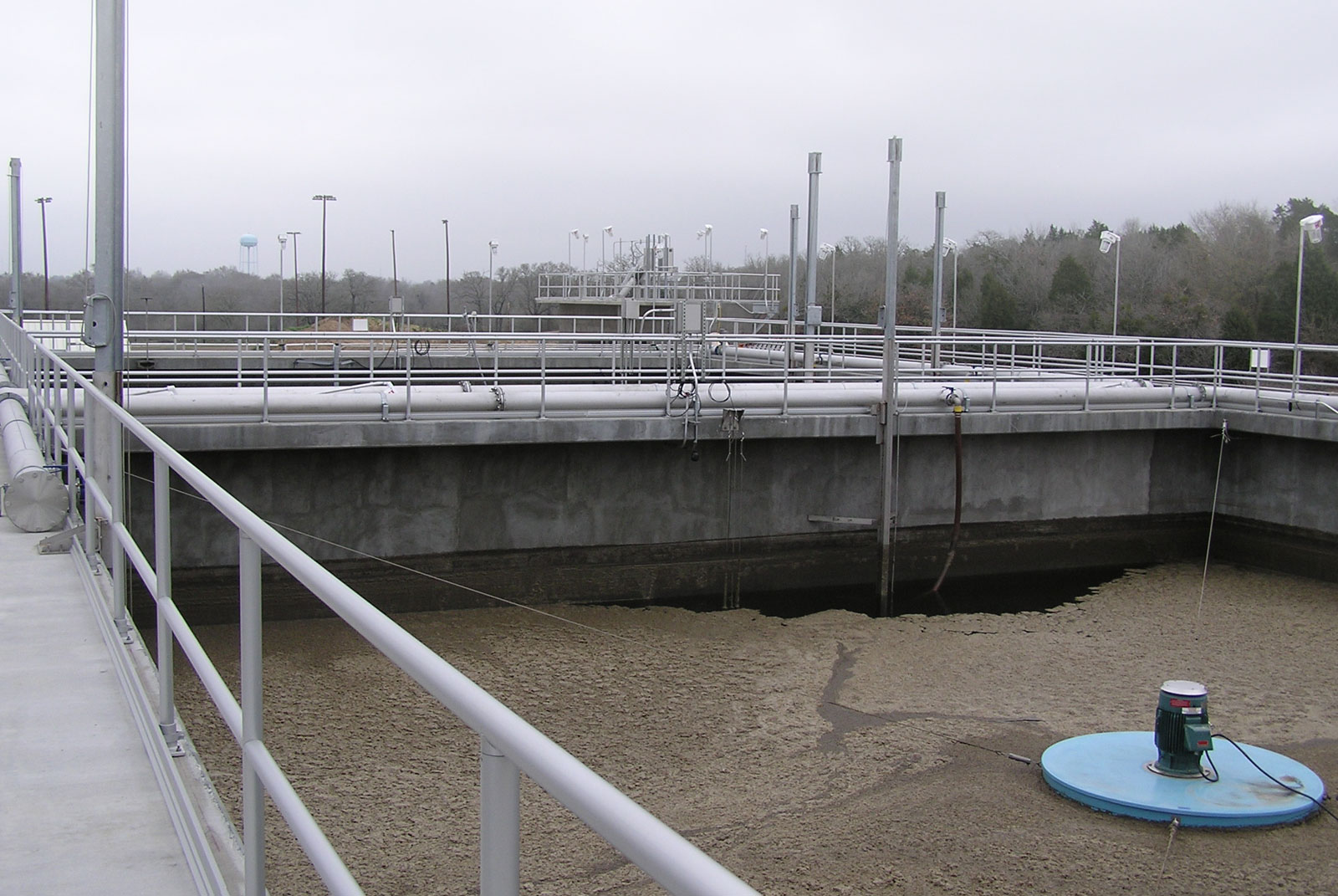 Wastewater treatment plant construction